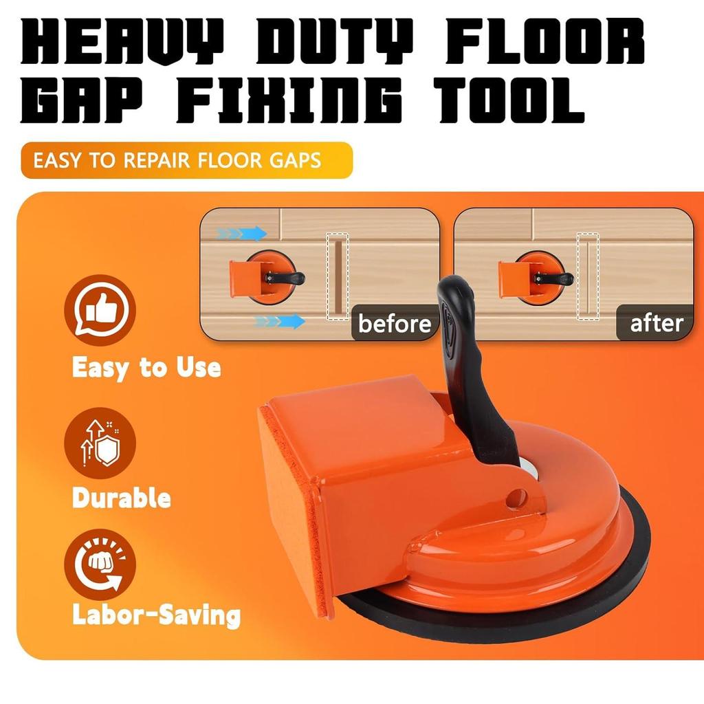 Floor Gap Fixer Tool,Plank Grabber with 4.84'' ,Suction Cup for Laminate Wood Tile Vinyl