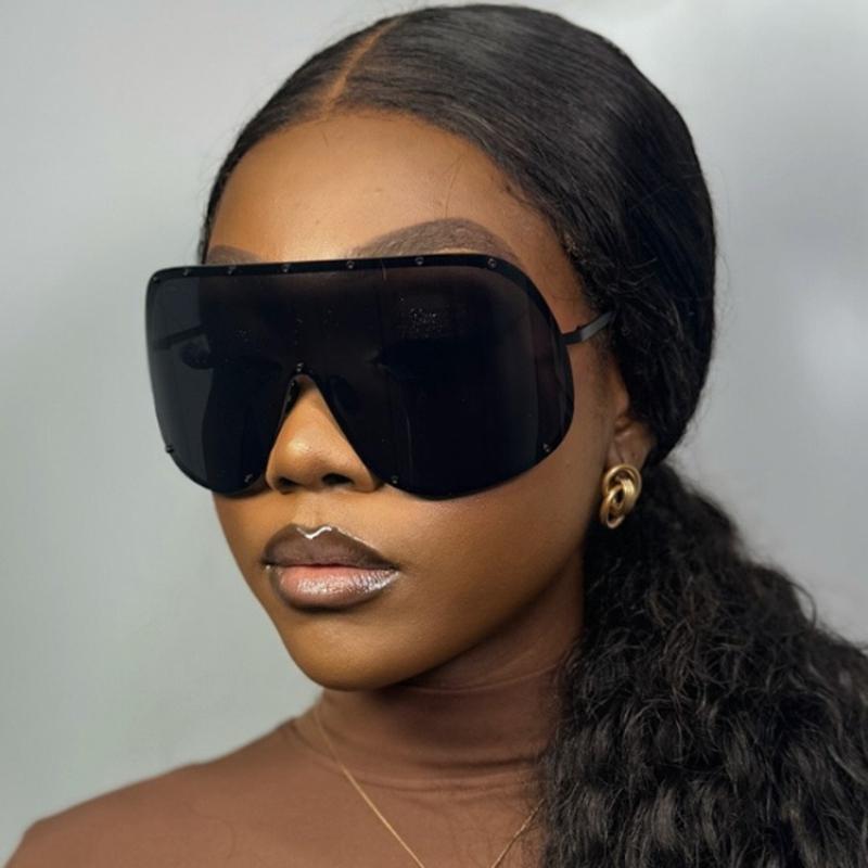 2026 Large Frame Polarized Sun Glasses Fashionable Protection Sunglasses Women's Sunglasses Outdoor Driving Windproof Sand