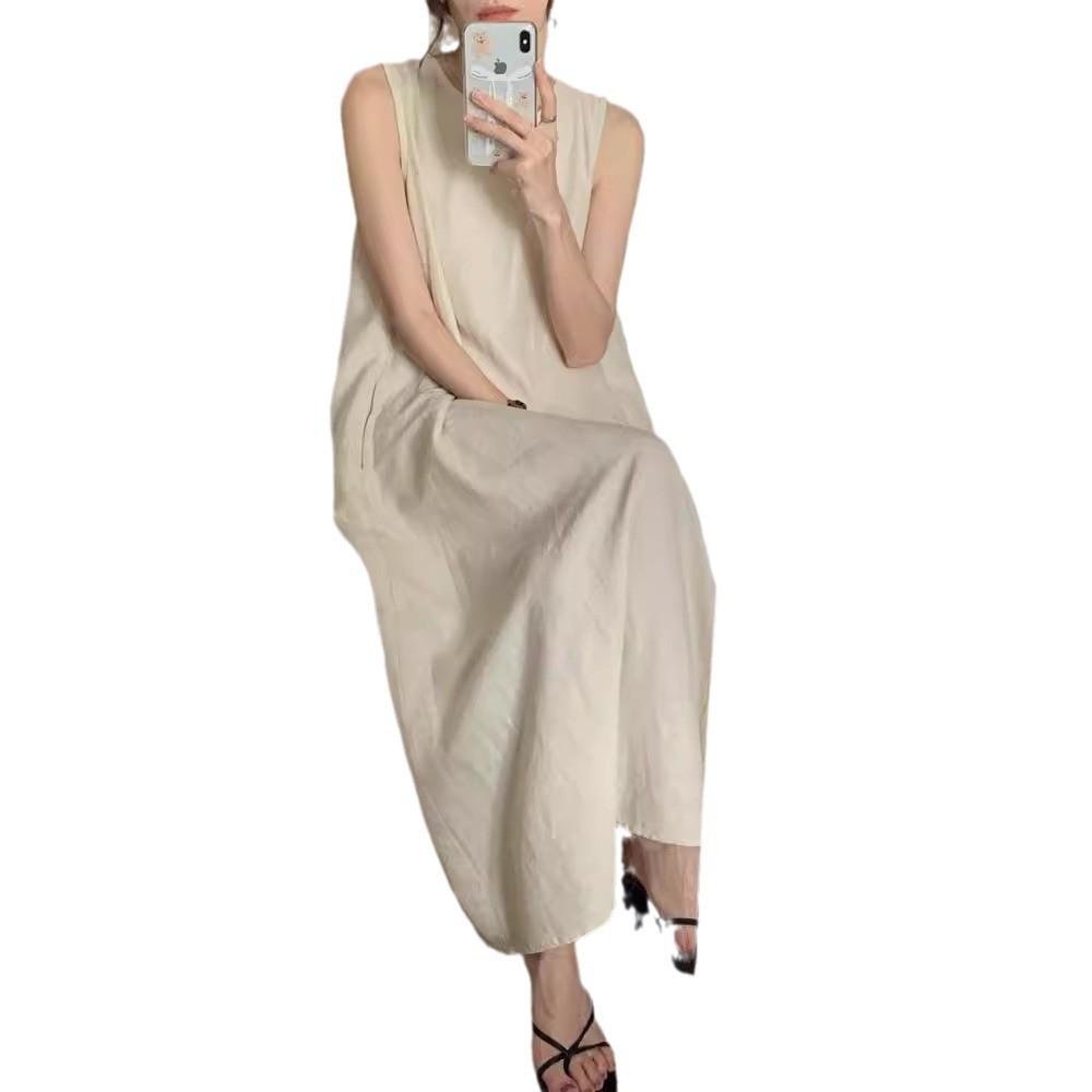 Summer Womens A Line Dress With Pleated Design For Office Casuals