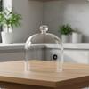 Borosilicate Glass Cloche with Hole Heat-Resistant Smoke-Infusing Dome