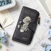 Cute Mummy Cat Pattern Long Wallet Fashion Multi Card Holder Portable Purse