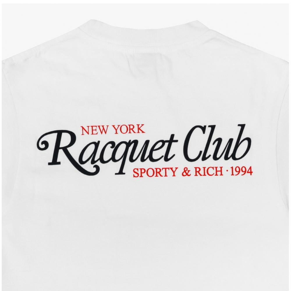 Sporty   Rich To042s406rw 94 Racquet Club  Racquet Club  Shared Short Sleeve Tee