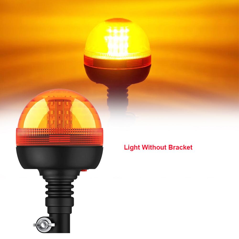 LED Rotating Warning Light for John Deere Tractor Truck Flashing Amber Flexible Emergency Strobe Lamp Beacon Forestry