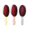 Luxury Gold And Silver Color Boar Bristle Paddle Hair Brush Oval Hair Brush
