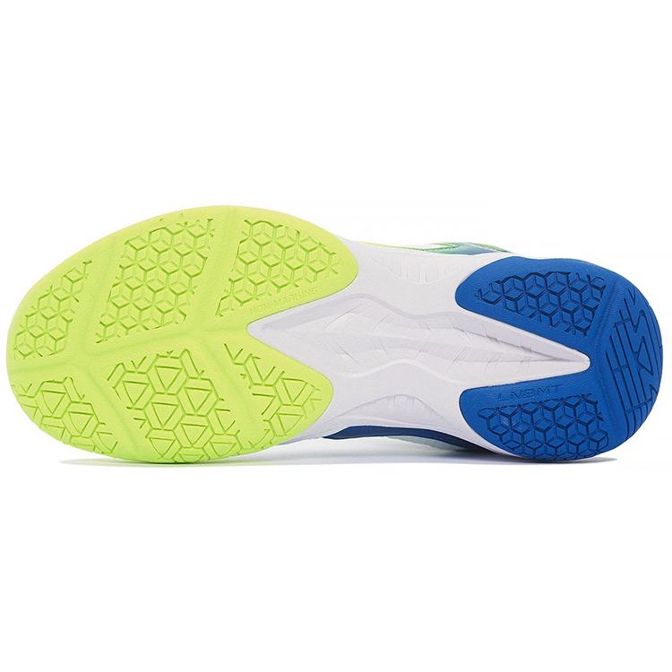 New LINING Sound Waves Badminton Shoes Unisex Low Top Standard White/Pale Blue AYTS036-1