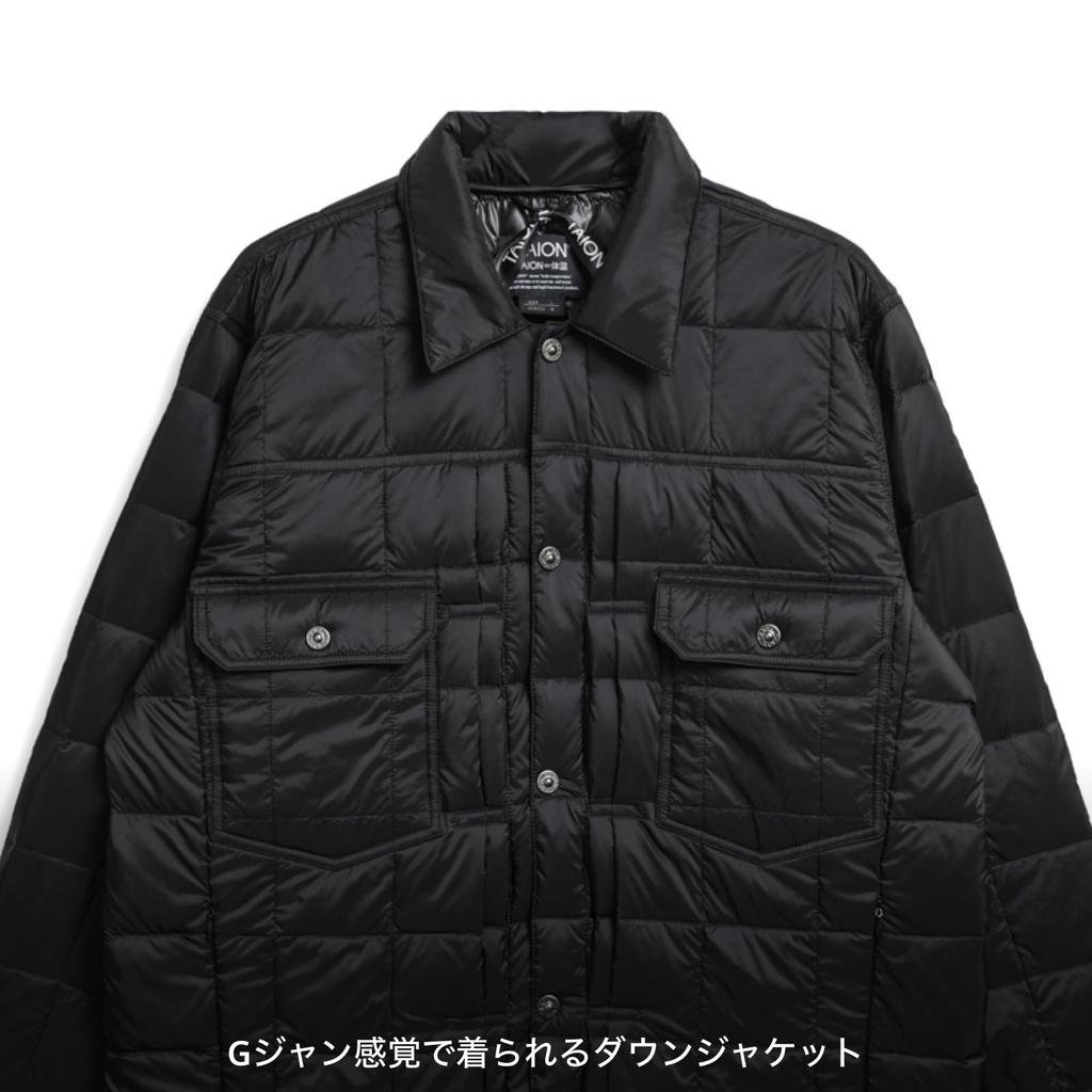 Taion Down Jacket Black Men's 109GJ,