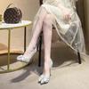 Cinderella Shoes Rhinestone High Heels Women Pumps Pointed toe Woman Crystal Party Wedding Shoes  zapatillas mujer