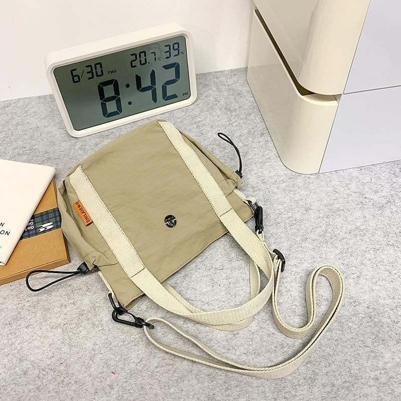 Crossbody bag women's shoulder bag simple commuter versatile tote bag casual canvas trendy sports mobile phone bag men