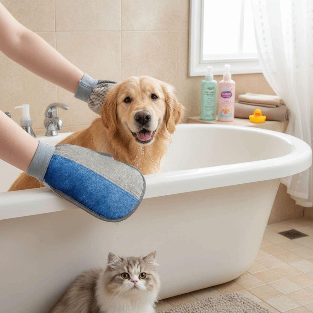 Washable Pet Hair Remover Glove Portable Dog Hair Remover Tool  Furniture Cleaning