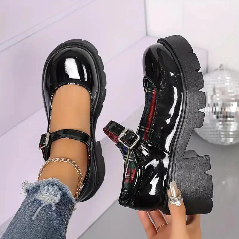 Women Lolita Shoes Japanese Style Mary Jane Shoes for Women Vintage High Heels Platform College Student Pumps  De Mujer