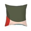 Office Living Room Home Pillowcase Morandi Geometric Leaf Print Pillowcase Car Ornaments