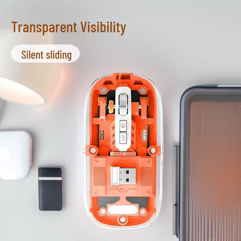OLOEY Transparent Wireless Rechargeable Mouse
