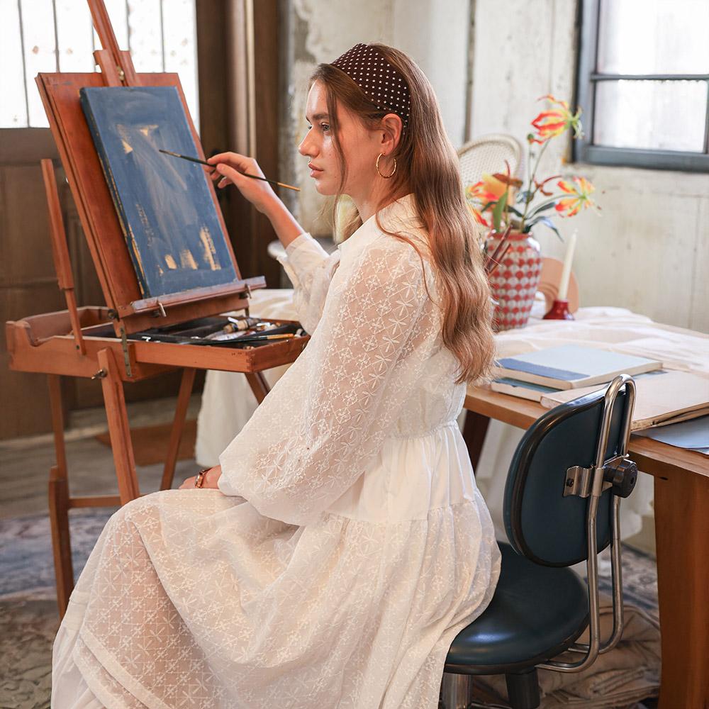 Peulaudeumali Pm_Heirloom Lace Dress_White