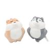2s/lot 10cm Cute Shiba Inu Husky Plush Toy Keyring Charms Squeezable Dog Stuffed Dolls Kids' Gift Ornaments Keychains