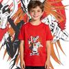 Boys Girls Bleach Hollow Anime Print Cotton T Shirt Kids Casual Short Sleeve Summer Top Soft Breathable