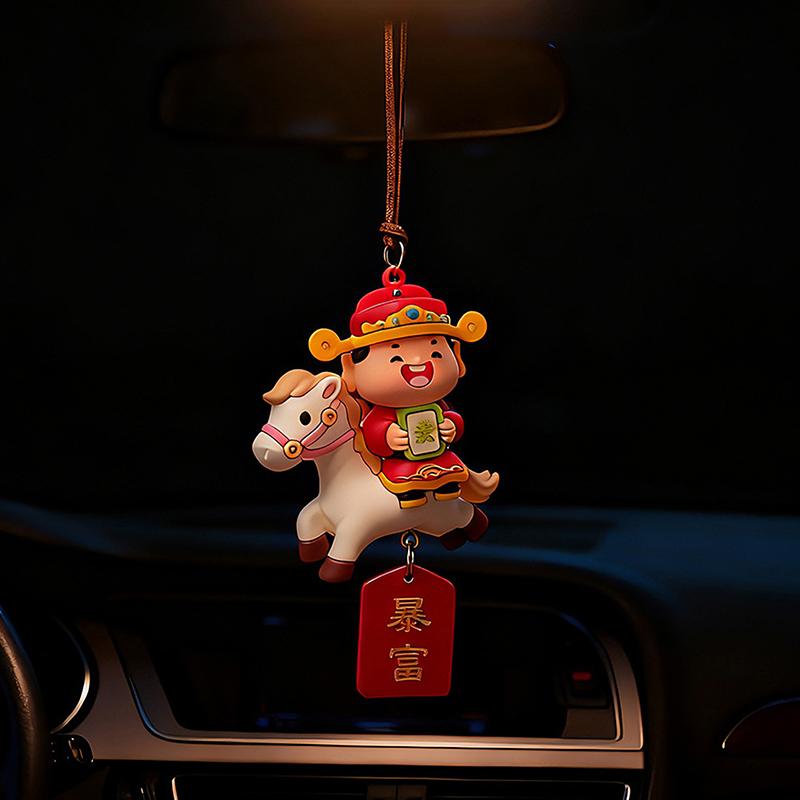 Подвеска в виде талисмана года Лошади, фигурка бога богатства, брелок, украшение, аксессуар, подарок. A2