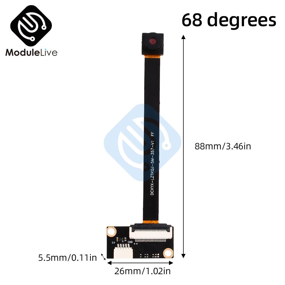 5 Million Pixels OV5640 Camera Module Auto Focusing And Focusing USB Driver Free Module 160 Degree Wide Angle+USB Cable 1.5M