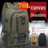 Men's Wear-Resistant Canvas Tool Backpack - Large Capacity, Durable Bookbag & Travel Bag