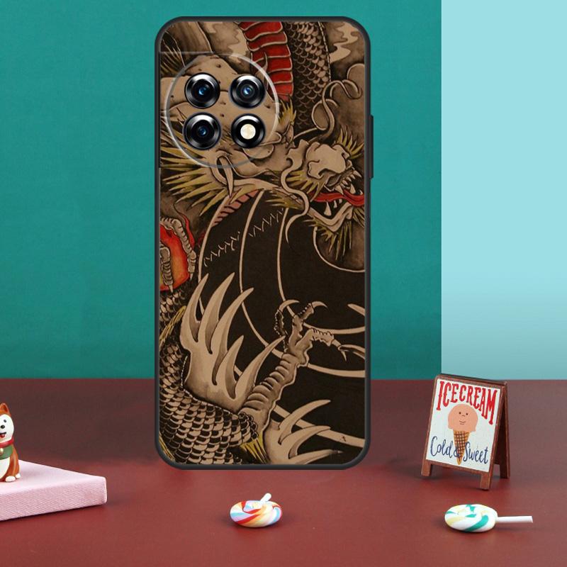Asian Chinese Dragon Case For OnePlus 15 13 12 11 13R 13T 12R 10R 8T 10T Nord CE 4 3 2 Lite N20 N30 Nord 5 Cover OnePlus 13T