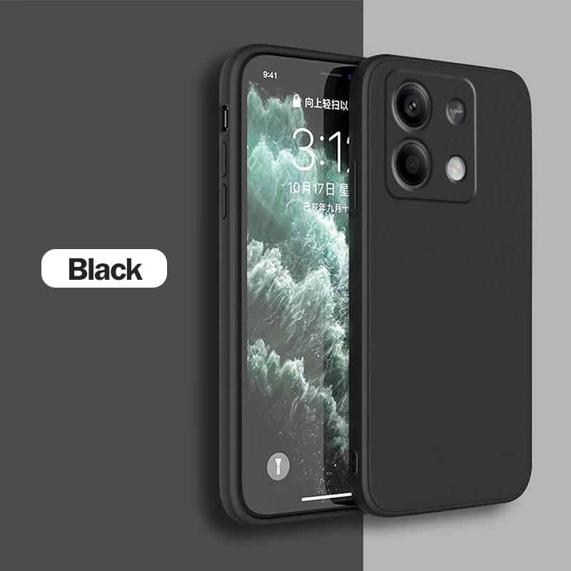 

Чохол Redmi Note 13 Pro Plus Original Liquid Silicone Phone Case For Xiaomi Redmi Note 13 Note13 Pro Plus Shockproof Soft Cover Redmi Note 13 Pro 4G чорний