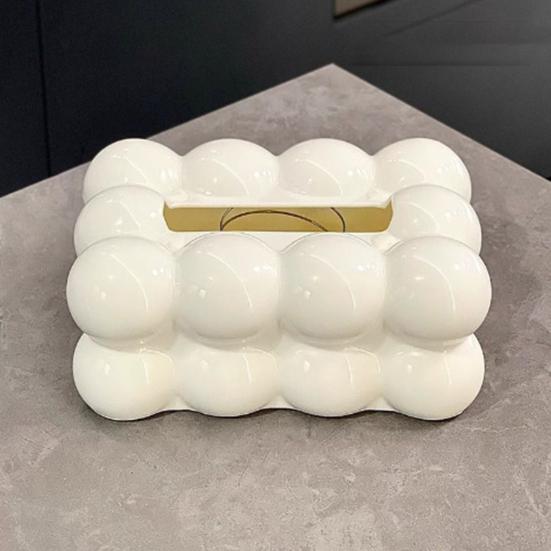 Yousheng Kitchen Tissue Box Napkin Holder Large Capacity Creative Shape Cloud Design Paper Case Organizer Desktop Ornament