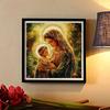 New Arrival 5D DIY Full Circle Diamond Painting "Madonna and Child" Embroidery Cross Stitch Home Decor Gift