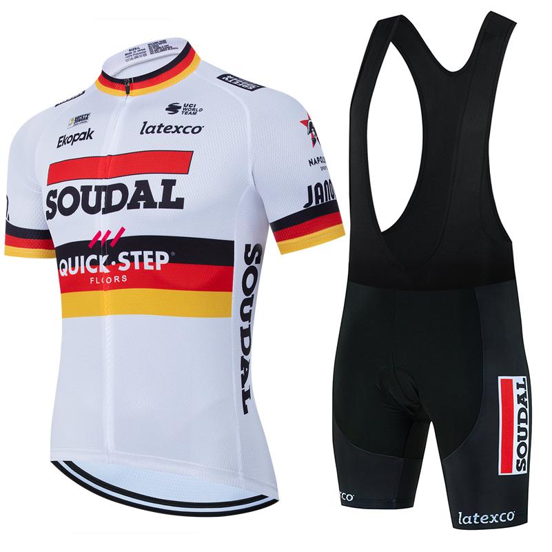 

Cycling Clothes 2026 SOUDAL Quick Step Men Summer Short Sleeve Kits MTB Bike Clothing Breathable Road Bicycle Cycling Jersey Set Asian size-4XL