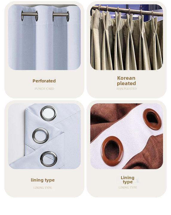 Wasserdichter Verdunkelungsvorhang für Außenbalkon - Sonnenschutzstoff aus feinem Leinen