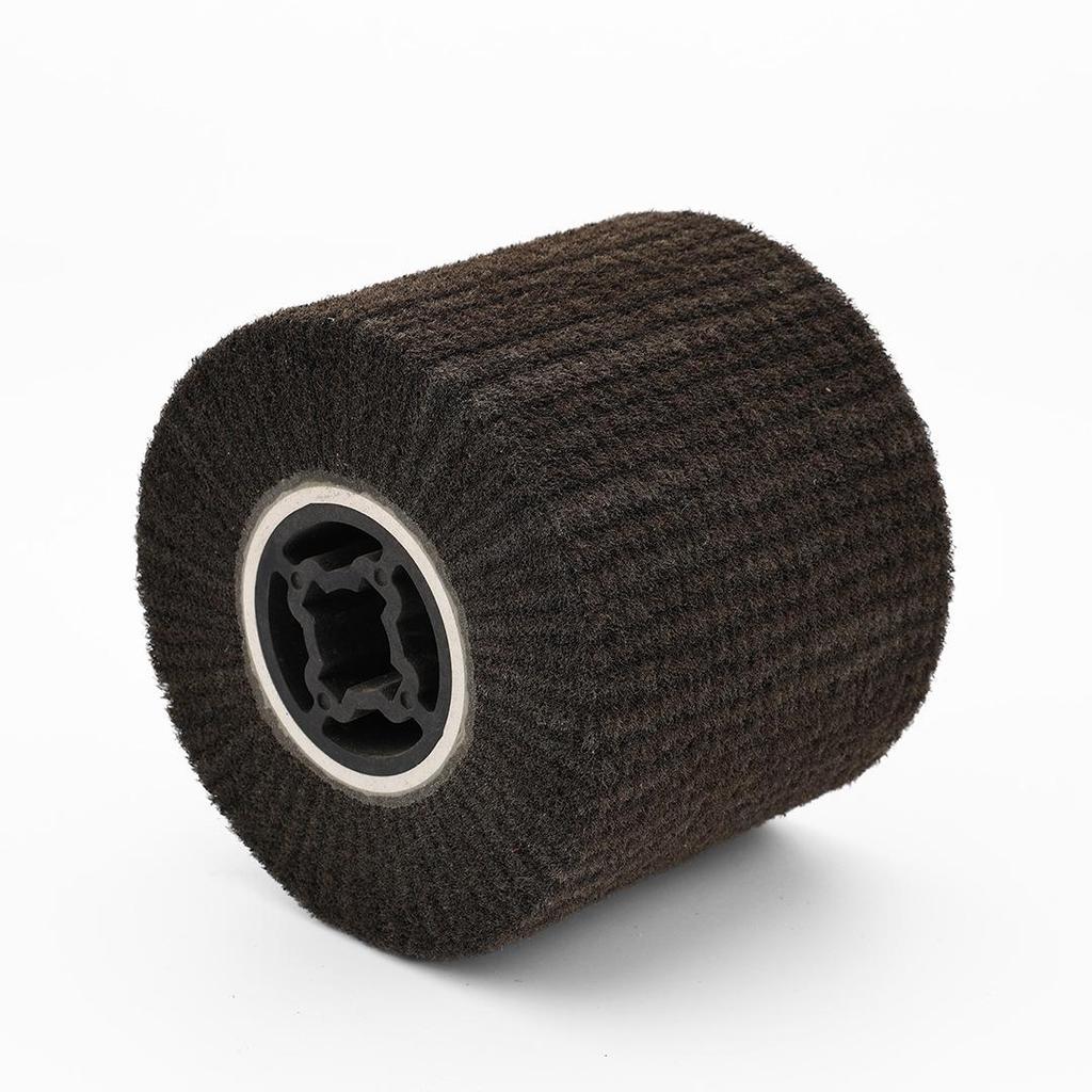 Brushed Stainless Steel & Nylon Fiber Polishing Disc with Cross Core
