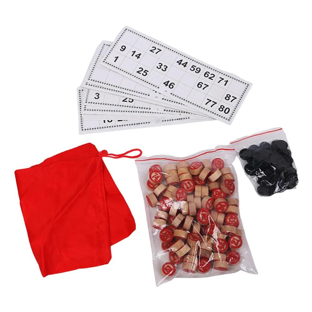 Russian Lotto Board Games, Wooden Paper Educational Puzzle Set Board Games Russian for Family one set