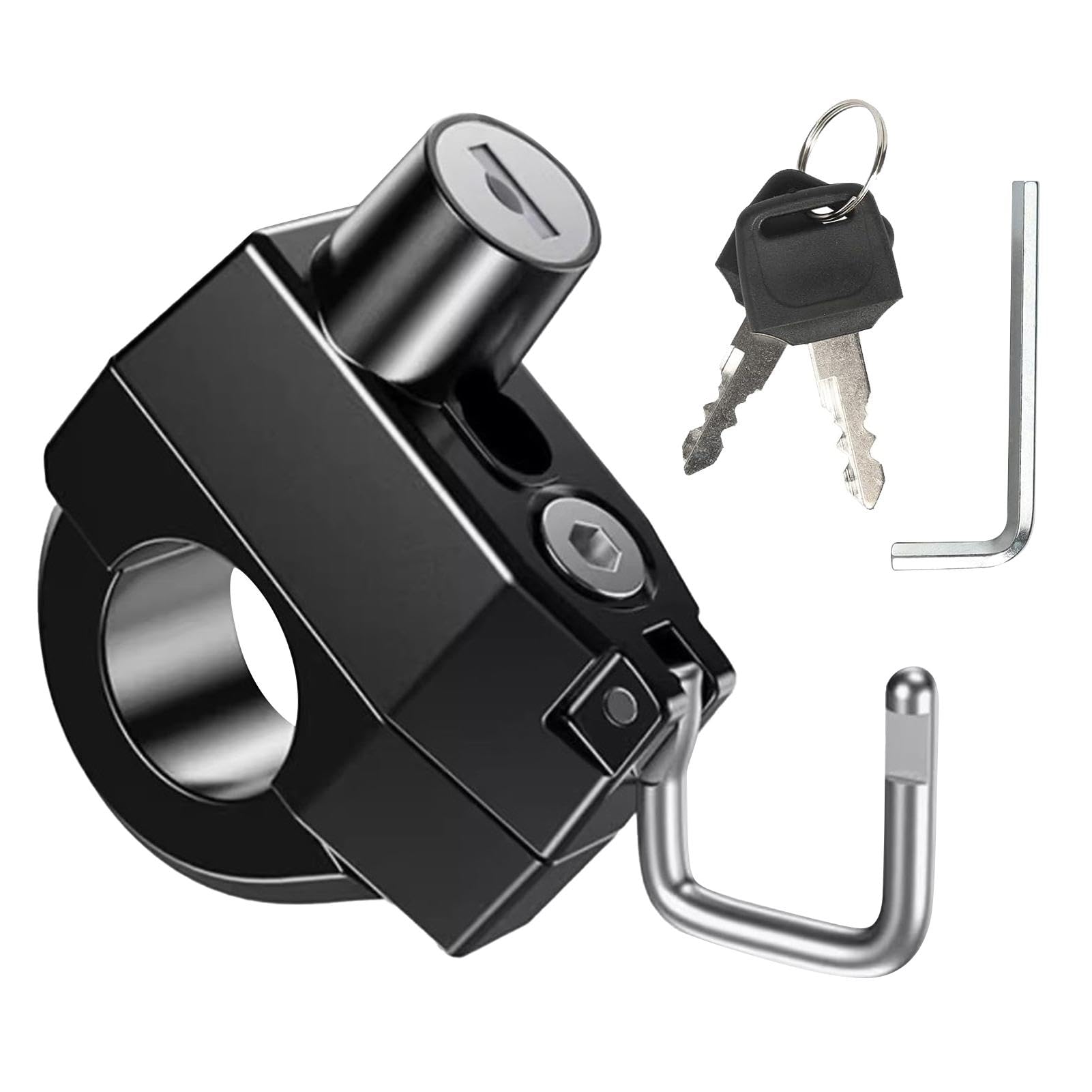 

Helmet Lock, Scooter Helmet Lock, Anti-Theft Helmet Lock, Motorcycle Lock with Keys, Sturdy Anti-Theft Please refer to the description чёрный