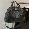 Borsa a tracolla gonfia da donna, grande capacità, borsa imbottita solida, versatile, casual, tracolla regolabile, borsa per la spesa invernale
