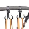 Double Hook Load-bearing Sturdy and Durable 360 Degree Rotating Adjustable Hook and Loop Fasteners Baby Stroller Accessories