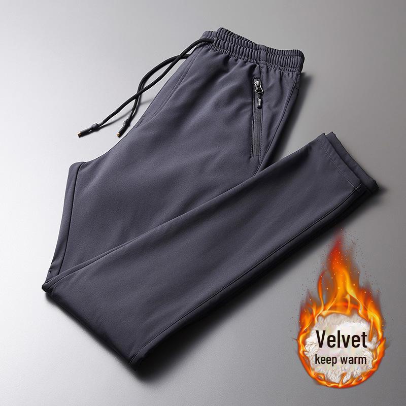 Men's and Women's Winter Soft Shell Fleece-Lined Waterproof Windproof Trousers