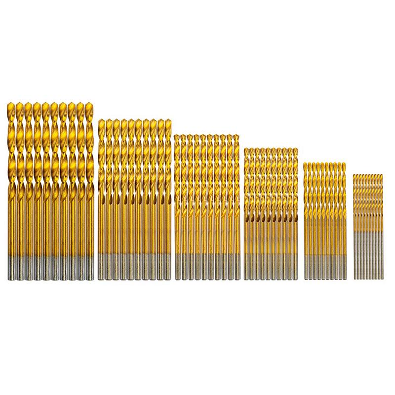

Набор из 60 спиральных сверл с титановым покрытием (1,0-3,5 мм)