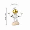 White Astronaut Glasses Holder 17*7cm Resin Eyewear Stand Desk Glasses Organizer  For Home Office