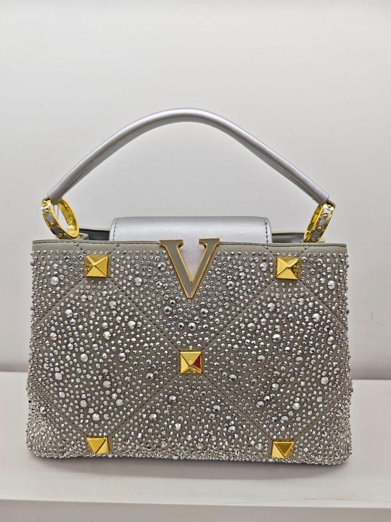 2025 Elegante Flip Diamond Damen Handtasche und Schultertasche