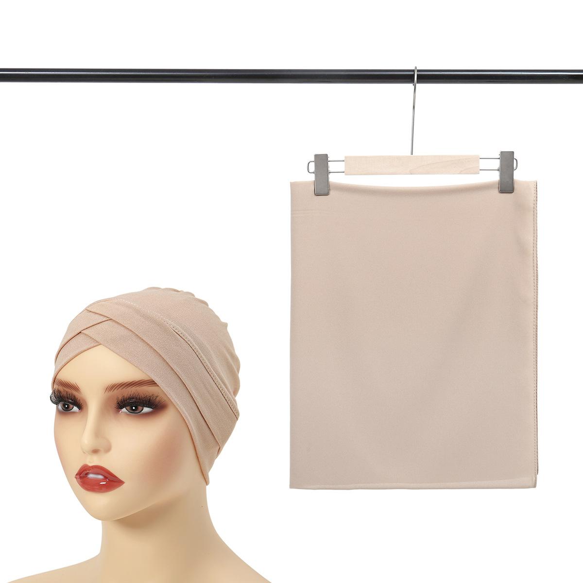 JYL TS Сделай сам Длинный однотонный шарф Женский дышащий шаль Хлопок beige гонолулу синий