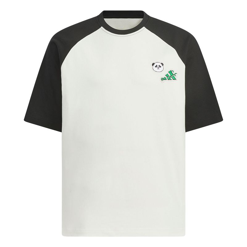 

Adidas SS25 Loose Fit Round Neck Short Sleeve T-Shirt Men Tops Black White KC3369 XL
