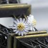 Pulseira de prata esterlina S925 estilo coreano pulseira pequena margarida fresca ornamento de girassol pulseira fashion all-match acessórios de prata