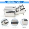 VekAuto Car Exhaust Tail Muffler for Toyota Land Cruiser Prado GDJ/TRJ150 Series 1pc Square