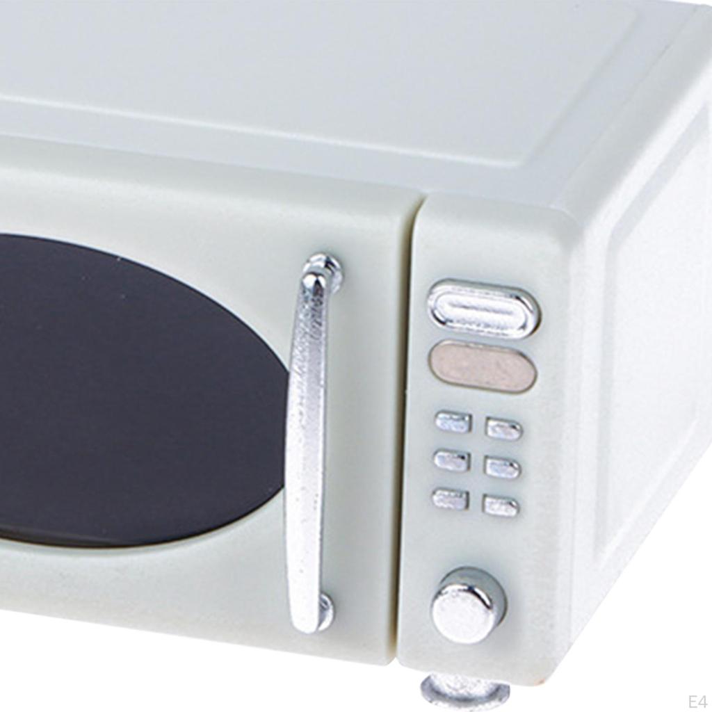 Puppenhausofen Mini-Mikrowelle Rollenspiel Lebensszene, 1:12er Maßstab Küchenmöbel Geräte für Mikro