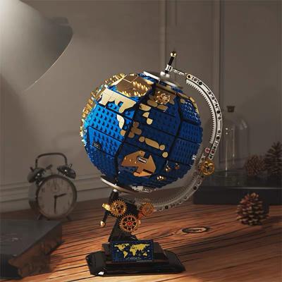Creator Expert Earth Globe Küre Modeli Modüler Yapı Blokları Oyuncak Modeli Uzay Serisini Keşfedin Çocuk Yetişkin Hediyeler