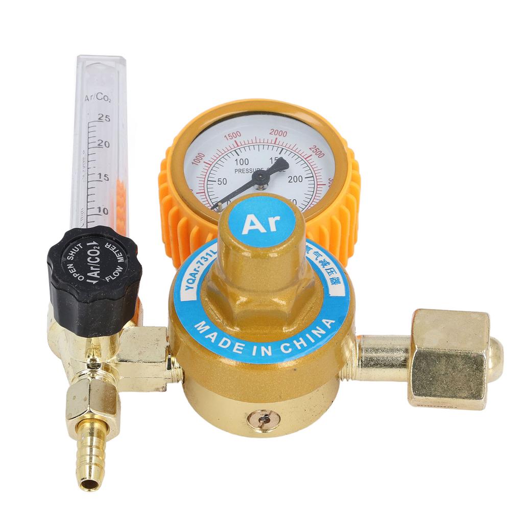 Argon Gas Regulator 0 To 3500psi Aluminum Alloy TIG Flow Meter Argon Gas Pressure Reducer