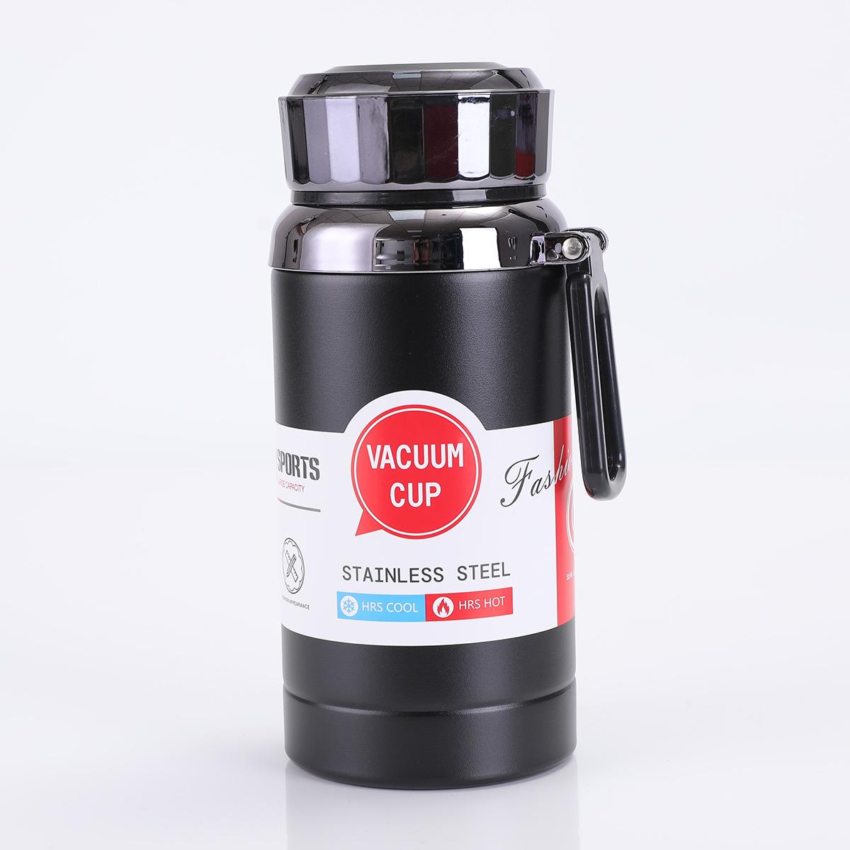 

316 Stainless Steel Thermos Cup Business Office Handy Diamond Cup Outdoor Portable Sports Water Cup 600ml [Ordinary]