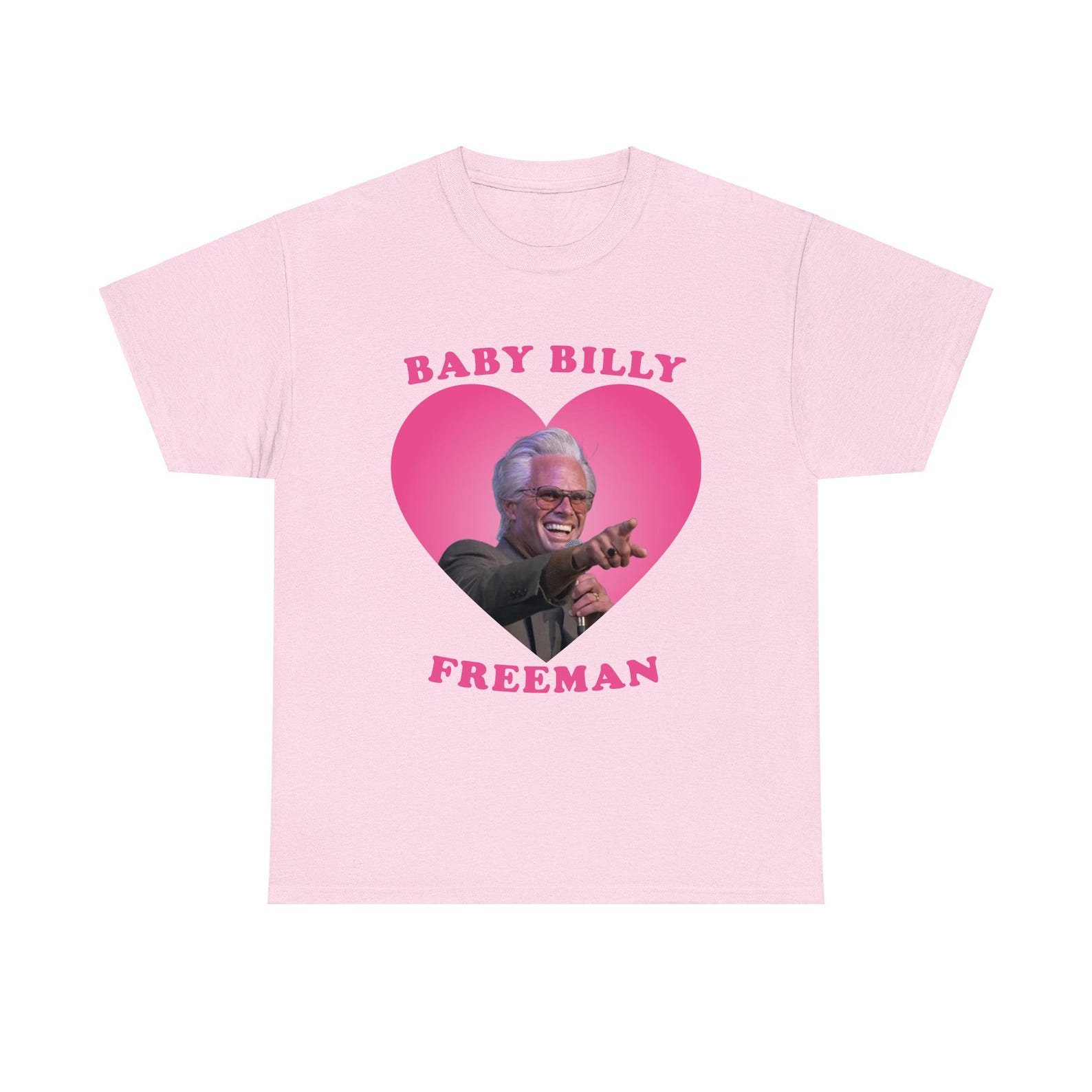 Walton Goggins as Uncle Baby Billy Freeman pink hearT-Shirt XL