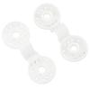 100pcs Shade Cloth Plastic Clips Round Fixing Clips for Greenhouse Outdoor Garden Anti Bird Netting Agricultural