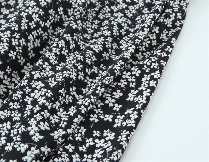 Versatile Floral Print Midi Dress - Fashionable Temperament Style