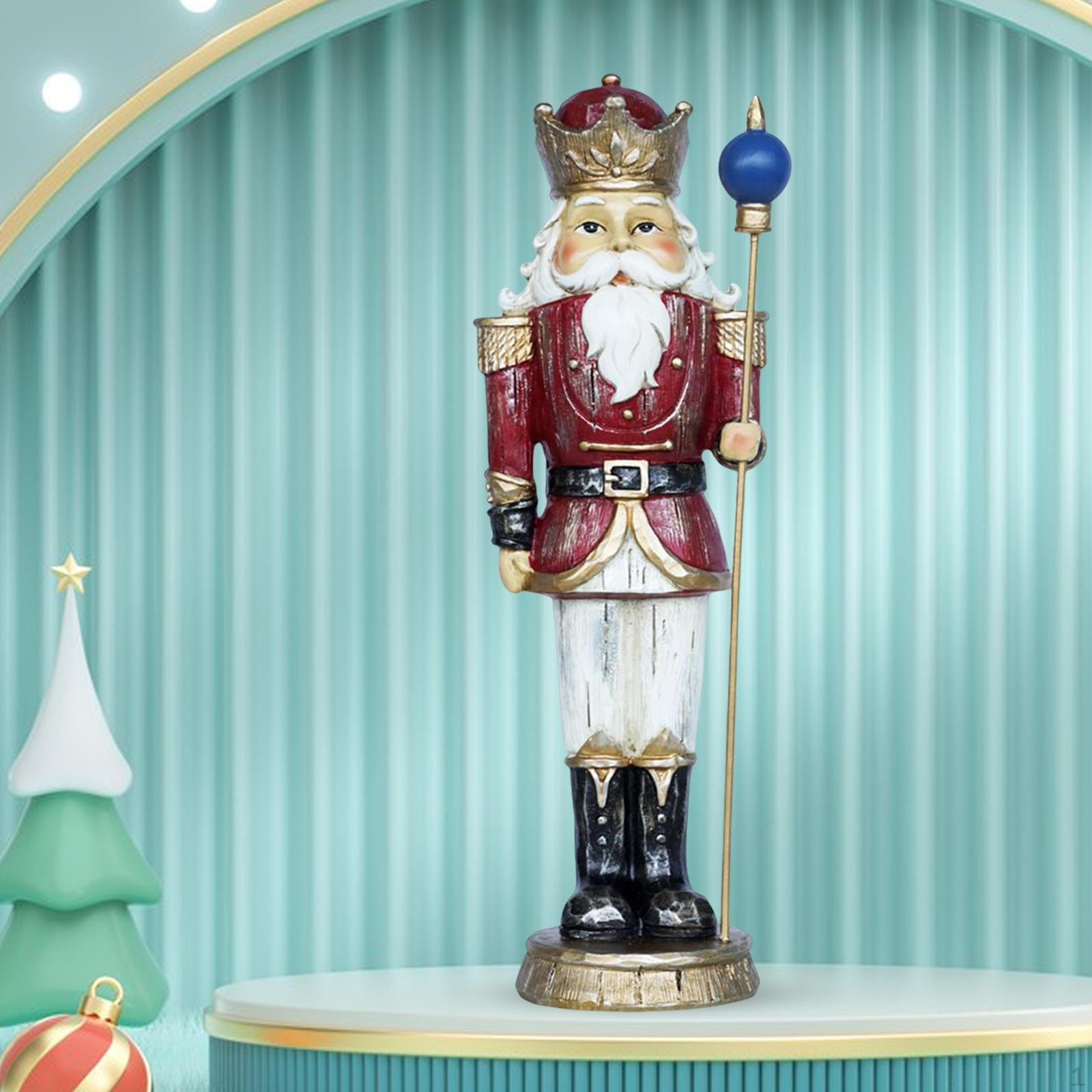 10 дюймов Рождественский Щелкунчик Солдат Рождественский Подарок, Праздничная Фигурка Кукла Игрушка, Домашний Декор Настольный Вечеринка Red