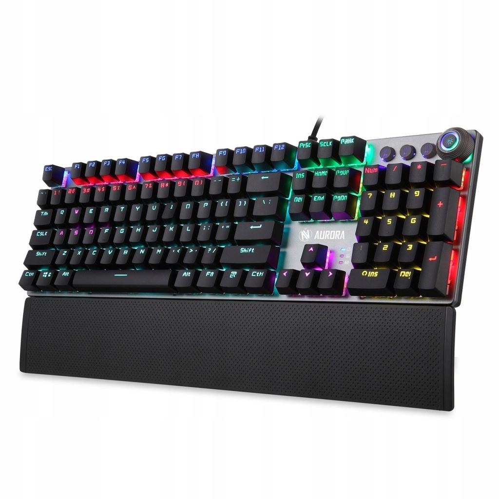 Klawiatura przewodowa iBOX Aurora K-4 Gaming, mechaniczna, podświetlana